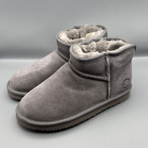 Fireside by Dearfoams Women's Riverland Genuine Shearling Micro Booties